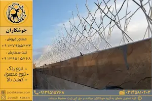 نمونه نمای نزدیک از حفاظ شاخ گوزنی با کیفیت بالا - تولیدی جوشکاران حفاظ